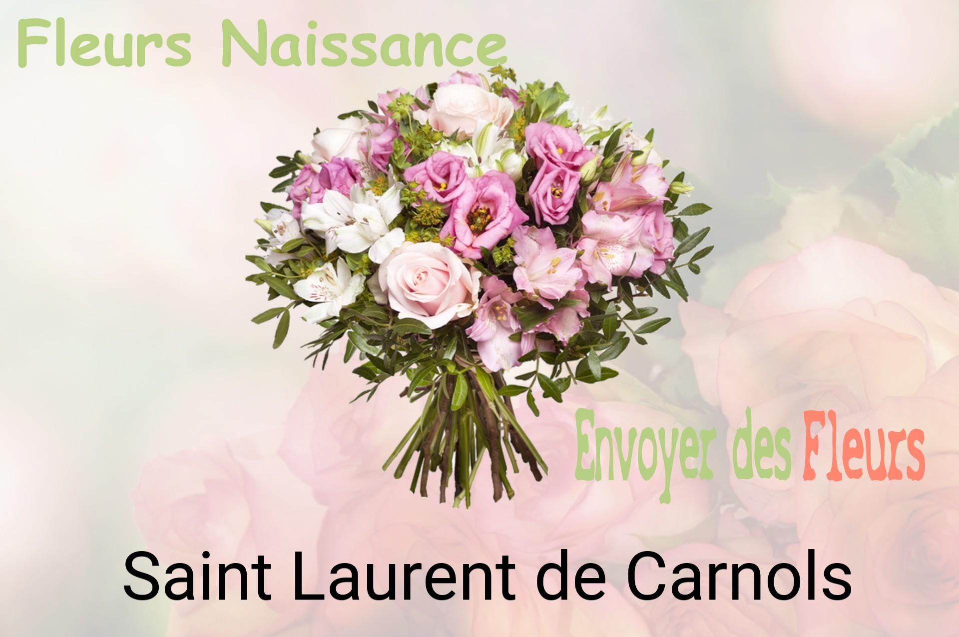 Bouquet de fleurs de naissance livré à Saint-Laurent-de-Carnols
